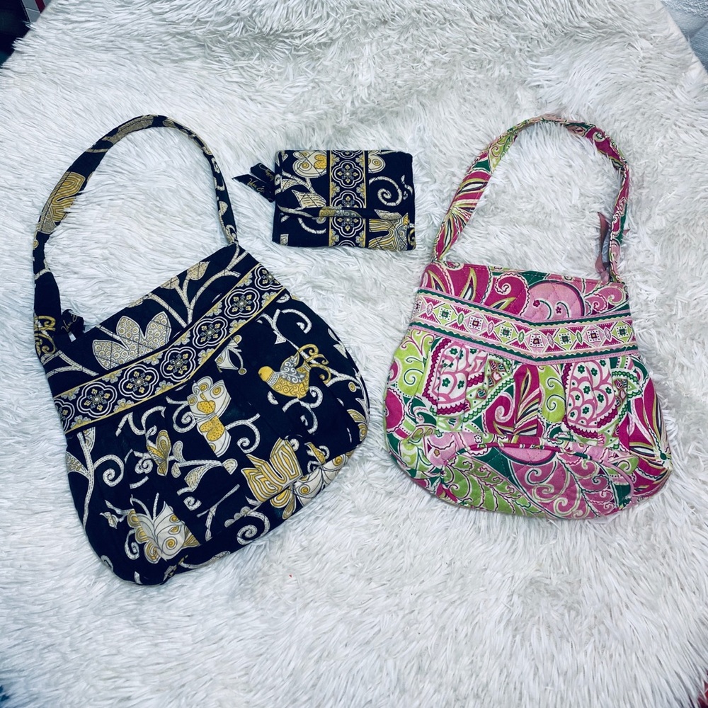 Vera Bradley handbag wallet Lot Retired 3 pieces
